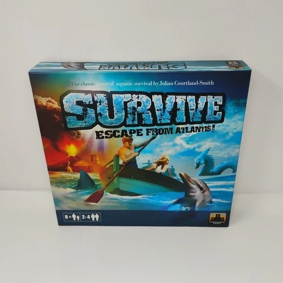 Survive Escape From Atlantis 2010 Anniversary with Dolphins Dive Dice Expansion - Picture 2 of 9